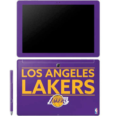 NBA Los Angeles Lakers Standard - Purple Galaxy Book 12in Skin